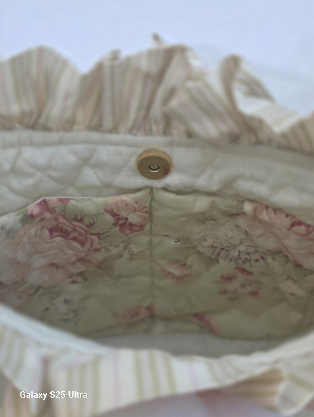 Vintage Shabby Chic Quilted Floral Shoulder Bag - Picture 13 of 17